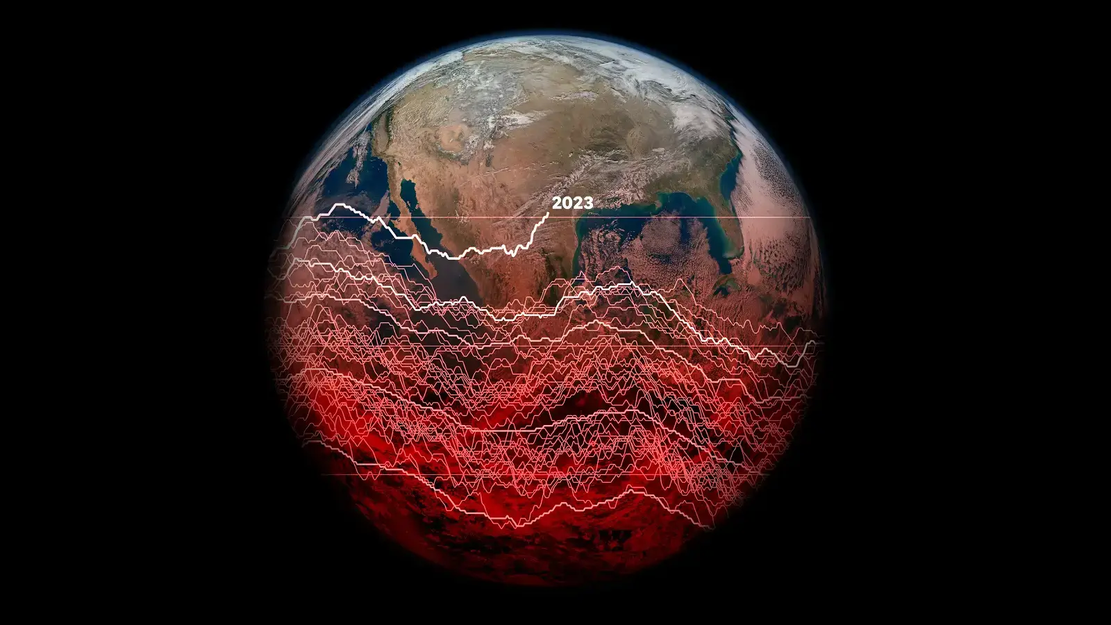 As effects of global warming continue to heat the planet, visualizing climate change's wrath