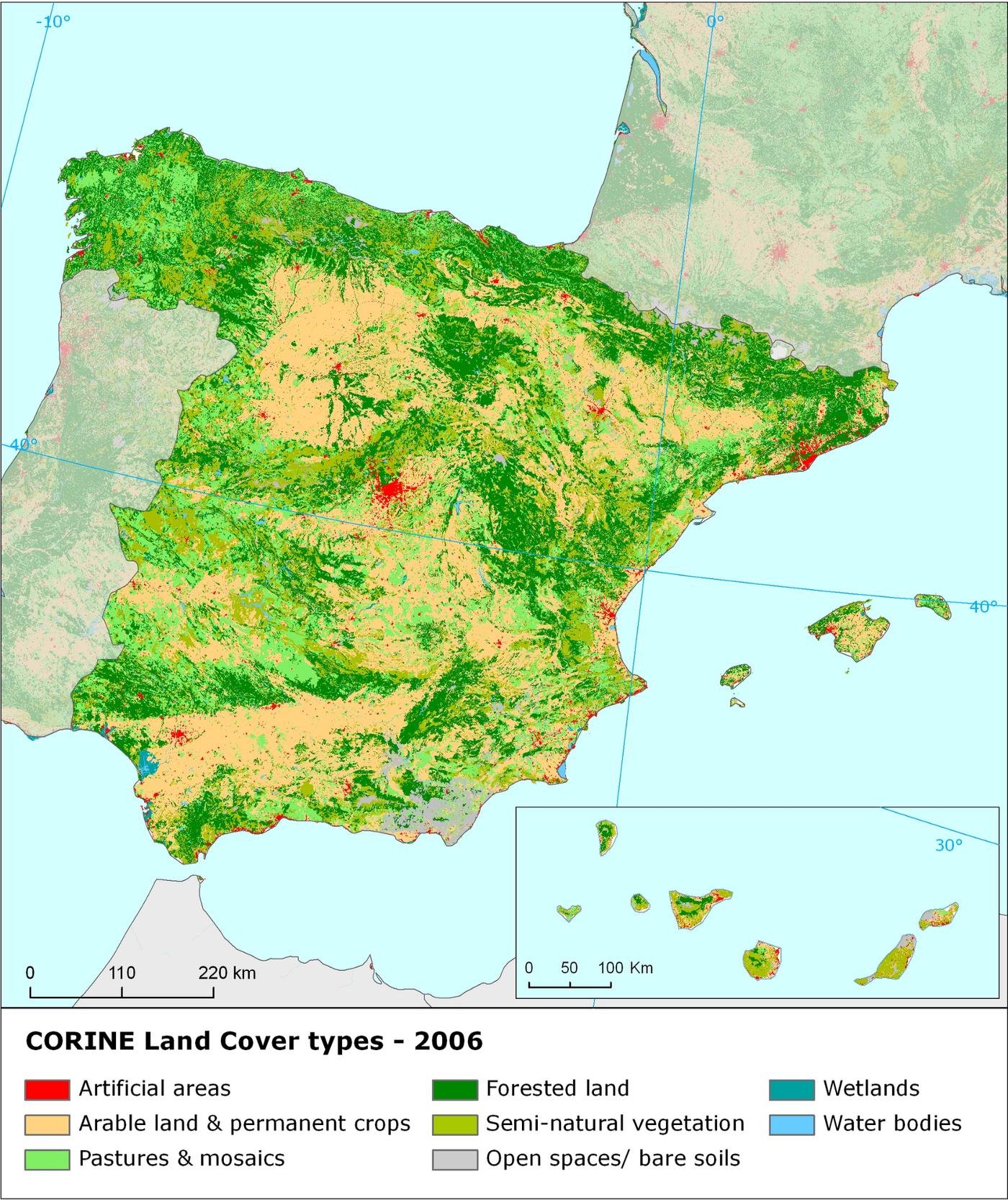 Figure 6: Soil's uses in Spain