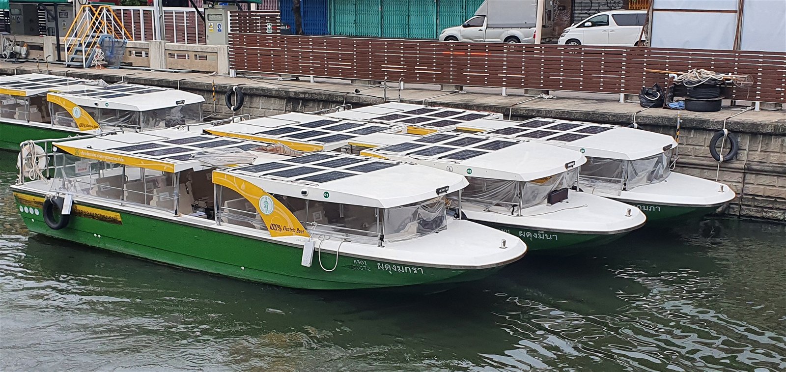 Electric ferries fitted with solar panels (Photo: Mattias Goldmann)