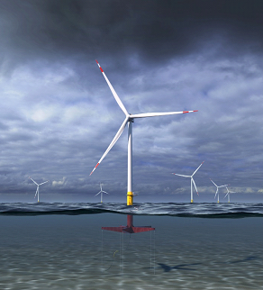  Figure 1: Floating Offshore Wind Turbine  CITATION GEArticle \l 2057 (20).