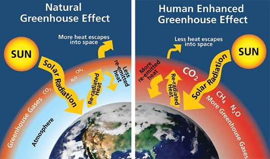 Greenhouse gases impact