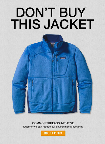 Figure 3: Patagonia campaign during Black Friday 'Don't buy this jacket'.