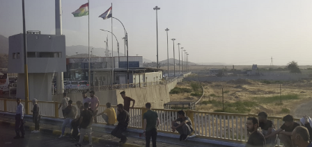 Figure 1: Picture provided by the author of his time Waiting it out at Ibrahim Khalil border crossing.