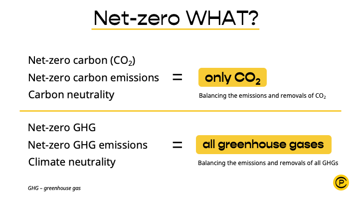 Figure 1: A simplified overview of net-zero vocabulary